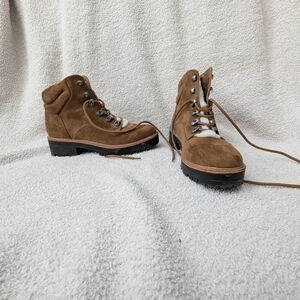 Brown Lace-Up Women's Boots